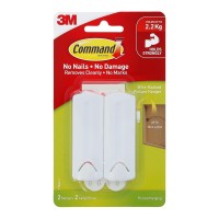 Command Picture Hanger 17041 Large White Wire-Backed, Pack of 2 Command Picture Hanger 17041 Large White Wire-Backed, Pack of 2